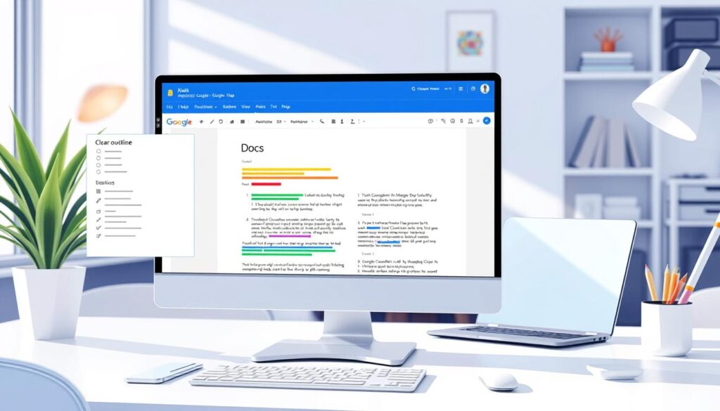 cara membuat outline di google docs