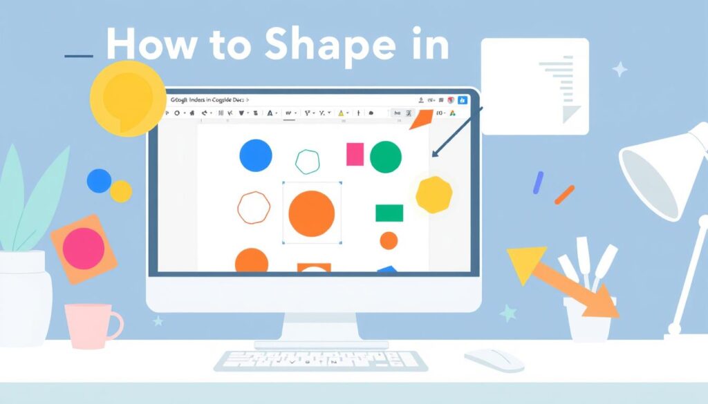 cara membuat shape di google docs