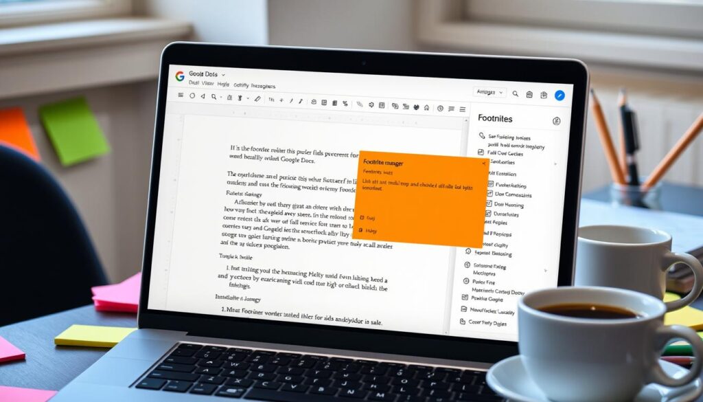 menulis footnote di aplikasi google docs